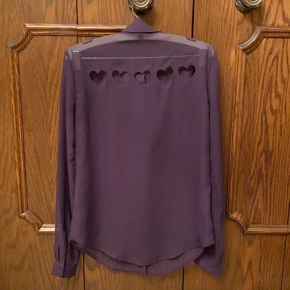 Heart cut out Material Girl shirt size XS